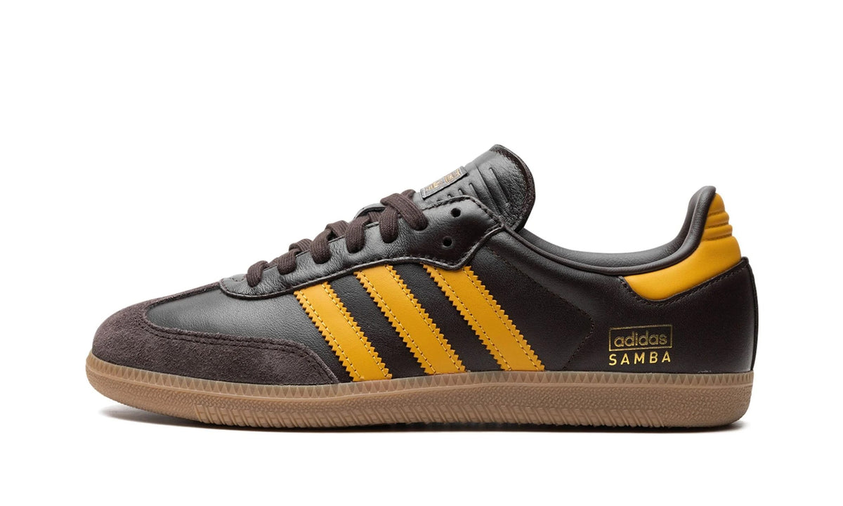 Adidas Samba OG Dark Brown Preloved Yellow