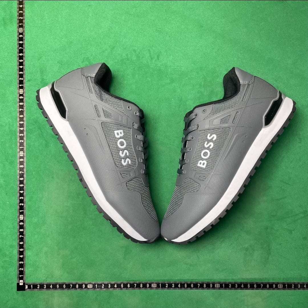 BOSS Low-Top Sneaker — Grey / White
