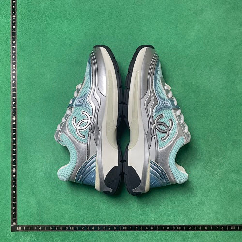 Chanel CC Runner — Silver / Ice Blue