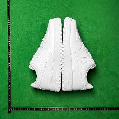Nike Air Force 1 Low Custom — Triple White Rope Lace