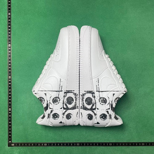 Nike Air Force 1 Low Custom — White / Black Floral