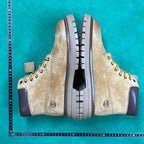 Rick Owens Geobasket with Chrome Hearts Hardware — Cream / Blue