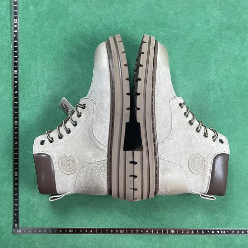 Rick Owens Geobasket with Chrome Hearts Hardware — White / Brown