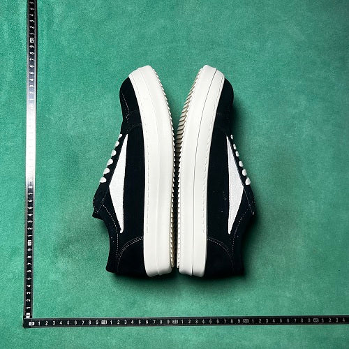 Rick Owens Vintage Sneaks — Black / Milk angle 2