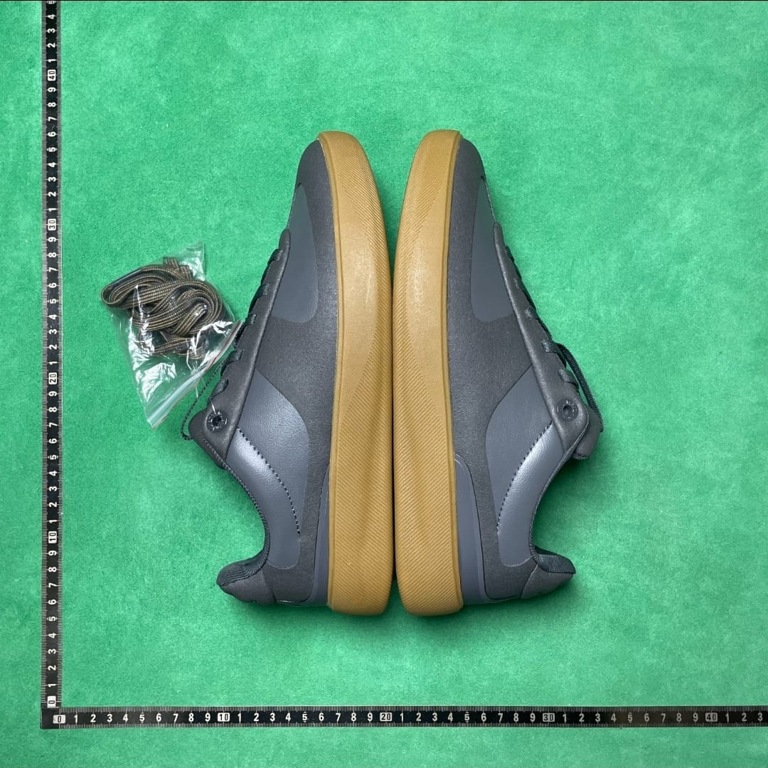 Technical Low-Top Sneaker — Charcoal / Gum (Verification Pending)
